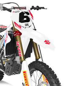 Kit déco cross Suzuki MX-Stickers Vintage Blanc (2)