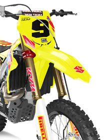 Kit déco cross Suzuki MX-Stickers Vintage Jaune (2)