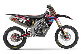 Kit déco cross Suzuki MX-Stickers Vintage Noir