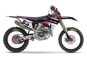 Kit déco cross Triumph MX-Stickers 3Lines Rose