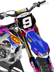 Kit déco cross Yamaha MX-Stickers Brush Rose (2)