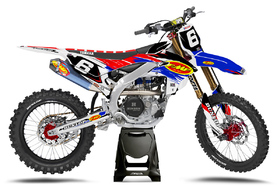 Kit déco cross Yamaha MX-Stickers Brush Rouge