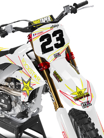 Kit déco cross Yamaha MX-Stickers Rockstar Blanc (2)