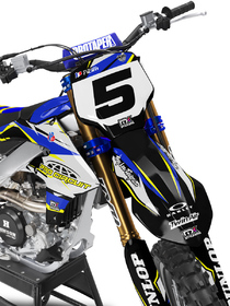 Kit déco cross Yamaha MX-Stickers Savage Jaune (2)