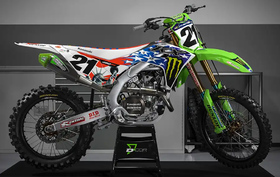 Kit deco personnalisé Kawasaki Team US Red Bud 2025