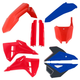 Kit plastique complet Acerbis Honda 250 et 450 CRF Rouge-Bleu