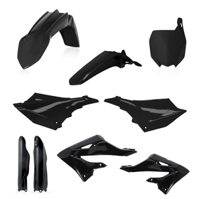 Kit plastique complet Acerbis - Yamaha 125-250 YZ 2022 et suivante - Noir