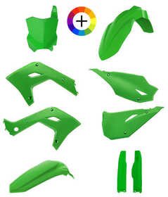 Kit plastique Restyle Kawasaki 2 Temps KX 125 - 250 - Vert