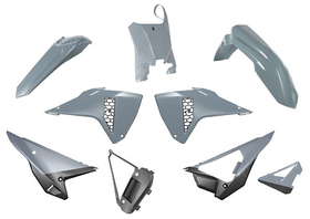 Kit plastiques Race Tech Honda CRF Revolution Gris Quantum