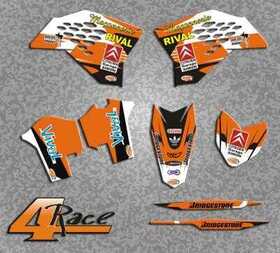 Kit deco Ktm 4Race avec Sponsors