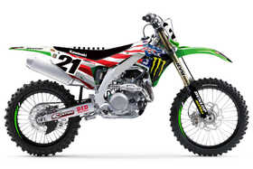 Kit déco motocross Kawasaki Team US Red Bud - 2022