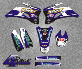 Kit deco perso 4Race Yamaha avec sponsors