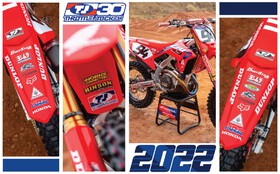 Kit déco perso moto cross - HRC 2022 - Throttle Jockey -  Détails