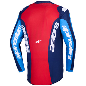 Maillot cross Alpinestars Fluid Grid Bleu 2026 Dos