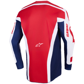 Maillot cross Alpinestars Racer Riway Bleu-Rouge 2026 Dos