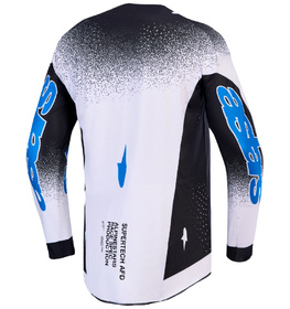 Maillot cross Alpinestars Supertech AFD Hiten Bleu 2027 Dos