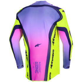 Maillot cross Alpinestars Supertech Vista Jaune Fluo 2026 Dos
