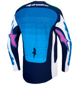 Maillot cross Alpinestars Techstar Maven Vert Fluo 2027 Dos