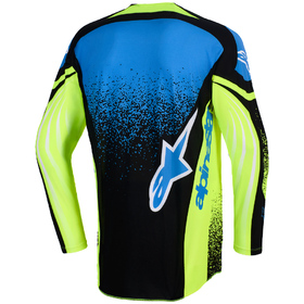 Maillot cross Alpinestars Techstar Nomur Jaune Fluo 2026 Dos