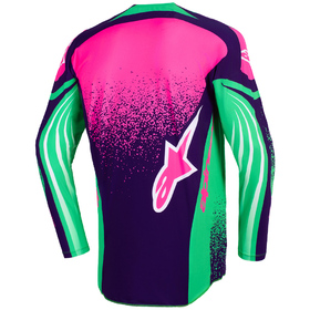 Maillot cross Alpinestars Techstar Nomur Vert Fluo 2026 Dos