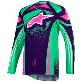 Maillot cross Alpinestars Techstar Nomur Vert Fluo 2026