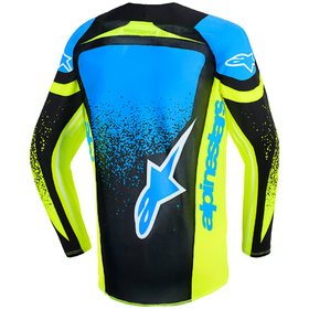 Maillot cross Enfant Alpinestars Supertech Nomur Jaune Fluo 2026 Dos