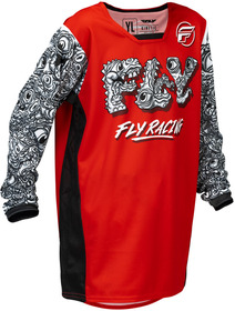 Maillot cross Enfant Fly Kinetic Mutant Rouge 2026