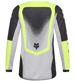 Maillot cross Enfant Fox 180 Collect Gris-Jaune 2026 Dos