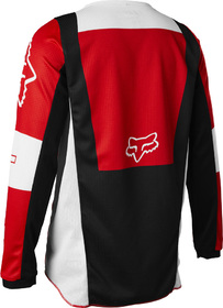 Maillot cross Enfant Fox 180 Lux Rouge Fluo Dos