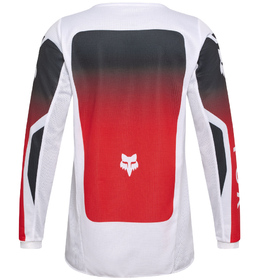 Maillot cross Enfant Fox 180 Shield Rouge Fluo 2026 Dos