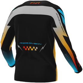 Maillot cross Enfant FXR Clutch Gris-Orange 2026 Dos