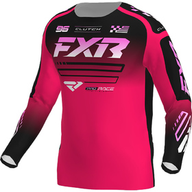 Maillot cross Enfant FXR Clutch Rose-Noir 2026
