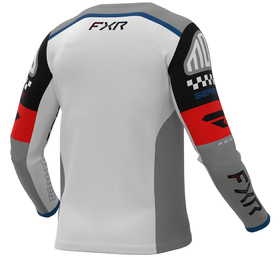 Maillot cross Enfant FXR Podium Gladiator Gris 26.5 Dos