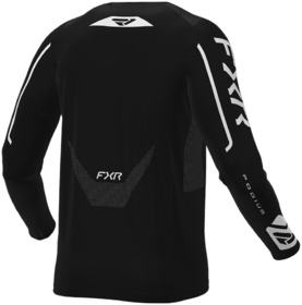 Maillot cross Enfant FXR Podium Noir-Blanc 2026 Dos