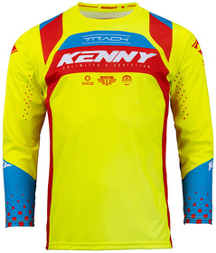 Maillot cross Enfant Kenny Track Focus Neon Yellow Red 2024