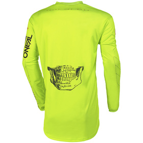 Maillot cross Enfant O'Neal Element Attack Jaune Fluo 2024 Dos
