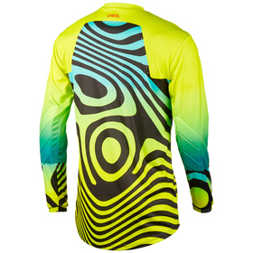 Maillot cross Enfant O'Neal Element Nova Jaune Fluo 2027 Dos
