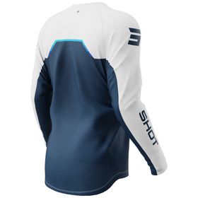 Maillot cross Enfant Shot Draw Daytona Bleu 2026 Dos