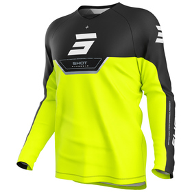 Maillot cross Enfant Shot Draw Daytona Jaune Fluo 2026