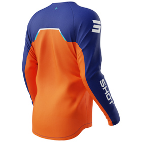 Maillot cross Enfant Shot Draw Daytona Orange 2026 Dos