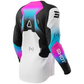 Maillot cross Enfant Shot Draw Rocket Rose 2027 Dos