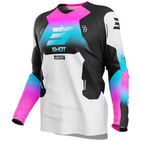 Maillot cross Enfant Shot Draw Rocket Rose 2027