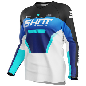 Maillot cross Enfant Shot Draw Struck Bleu 2027