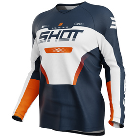 Maillot cross Enfant Shot Draw Struck Bleu-Orange 2027