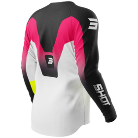 Maillot cross Enfant Shot Draw Struck Rose 2027 Dos
