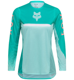 Maillot cross Femme Fox Flexair Fracture Aqua 2026