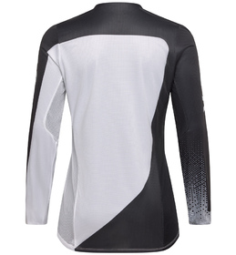 Maillot cross Femme Fox Flexair Fracture Blanc-Noir 2026 Dos
