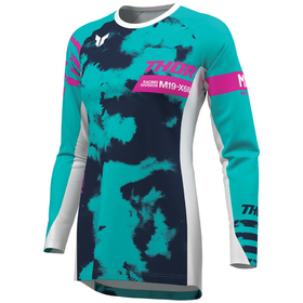 Maillot cross Femme Thor Launchmode Bleach Aqua 2026