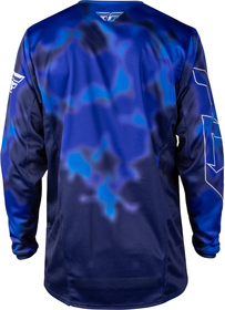 Maillot cross Fly Racing Kinetic Blur Bleu 2027 Dos