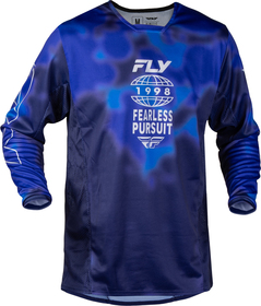 Maillot cross Fly Racing Kinetic Blur Bleu 2027